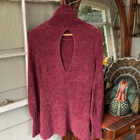 Free People Chenille New Moon Sweater Tunic Minidress - Picture 5 of 8